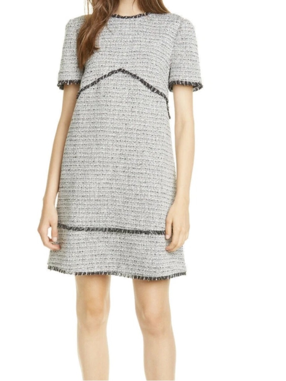 Ted Baker Charcoal Boucle Tunic Dress, Size 2 (original retail 329.00)